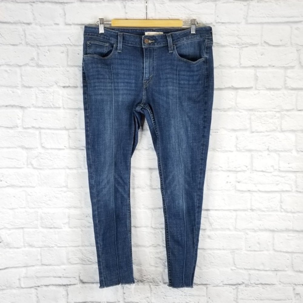 Levi's Women's Skinny Jeans - Dark Blue Wash